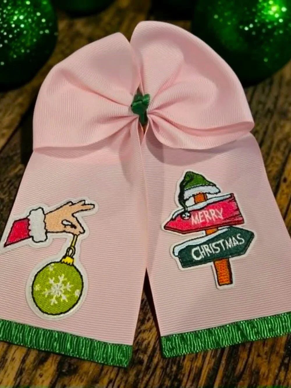 Merry Christmas Hair Bow